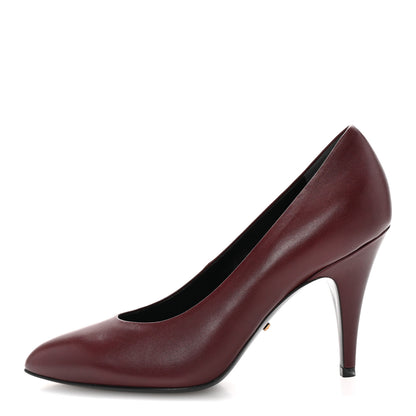Gucci Malaga Kid Pumps 37.5 Vintage Bordeaux 1 of 10