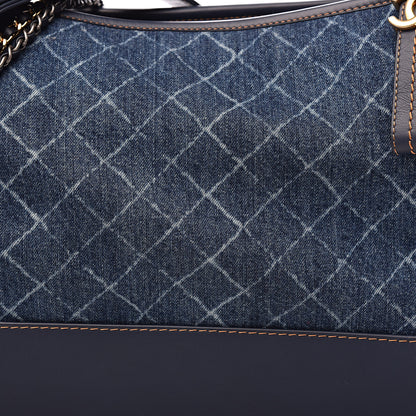 Chanel Denim Calfskin Large Gabrielle Hobo Blue 12 of 12