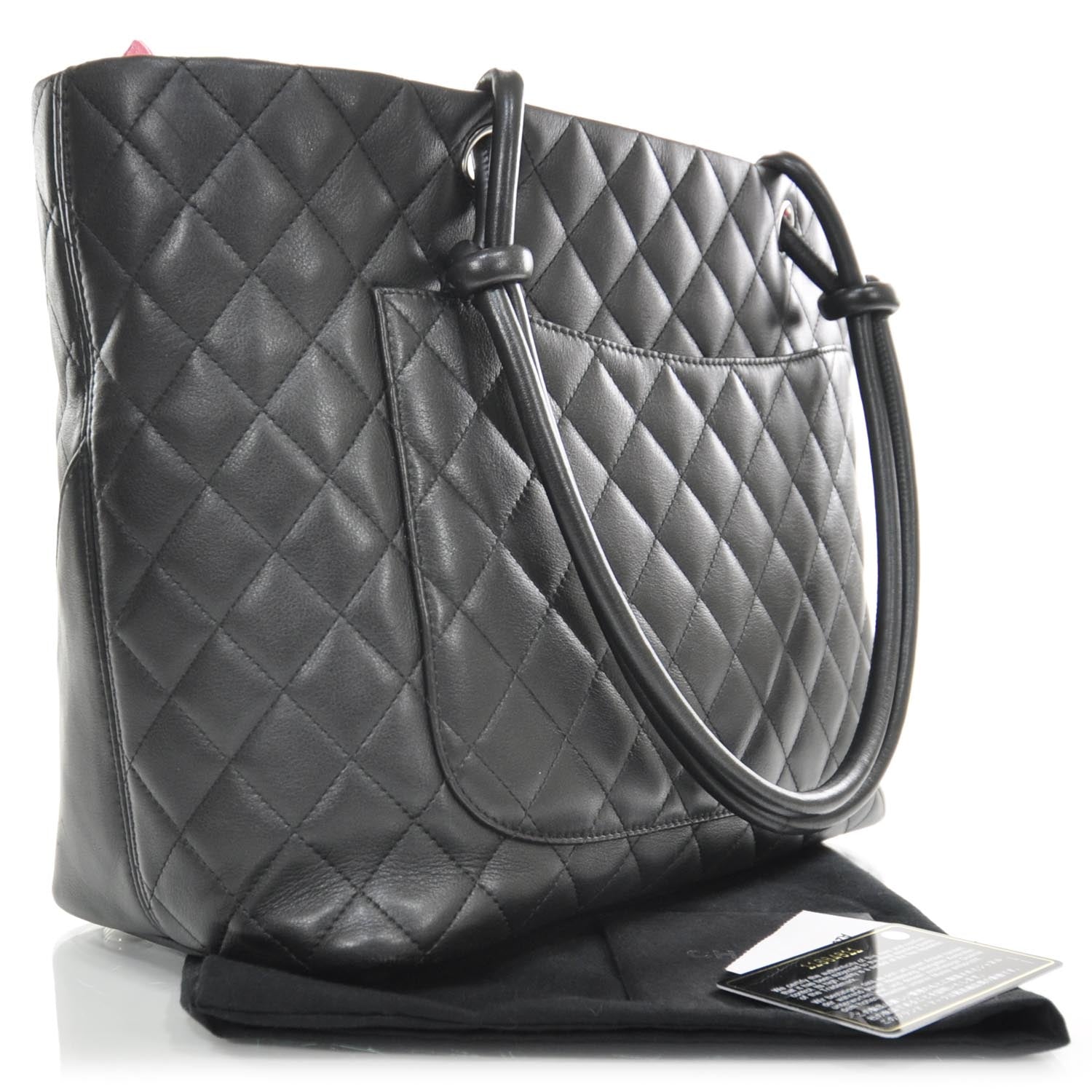 Chanel Calfskin Quilted Large Cambon Tote Black 2 of 11