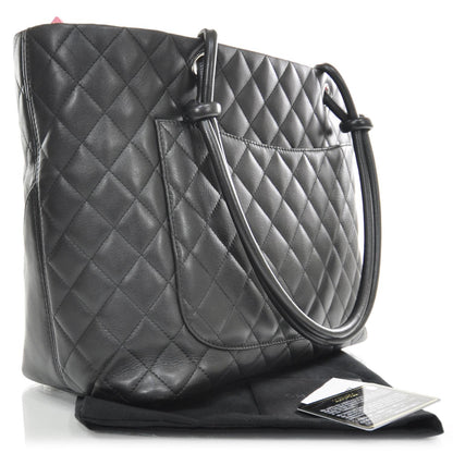 Chanel Calfskin Quilted Large Cambon Tote Black 2 of 11