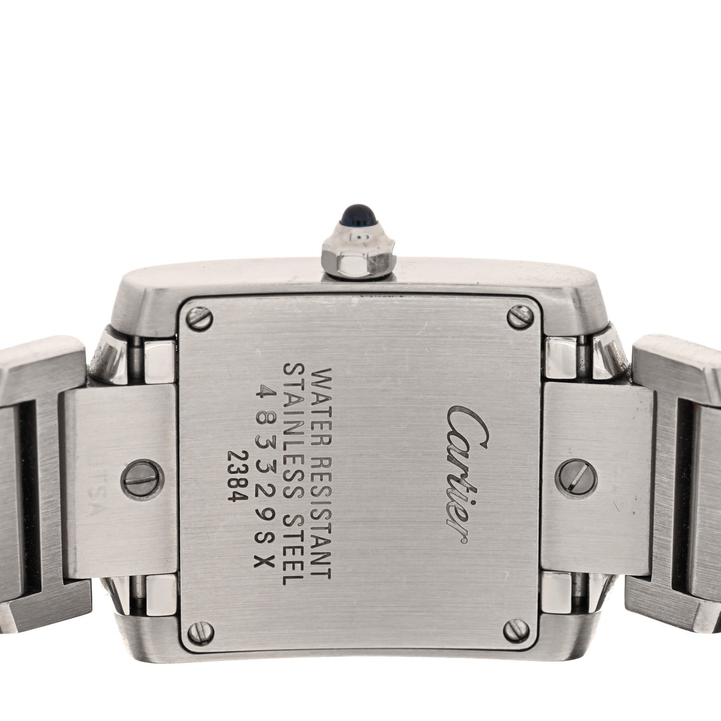 Stainless Steel 20mm Tank Francaise Quartz Watch