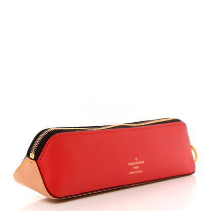 Louis Vuitton Monogram 2020 Christmas Animation Elizabeth Pencil Pouch Coquelicot 3 of 7