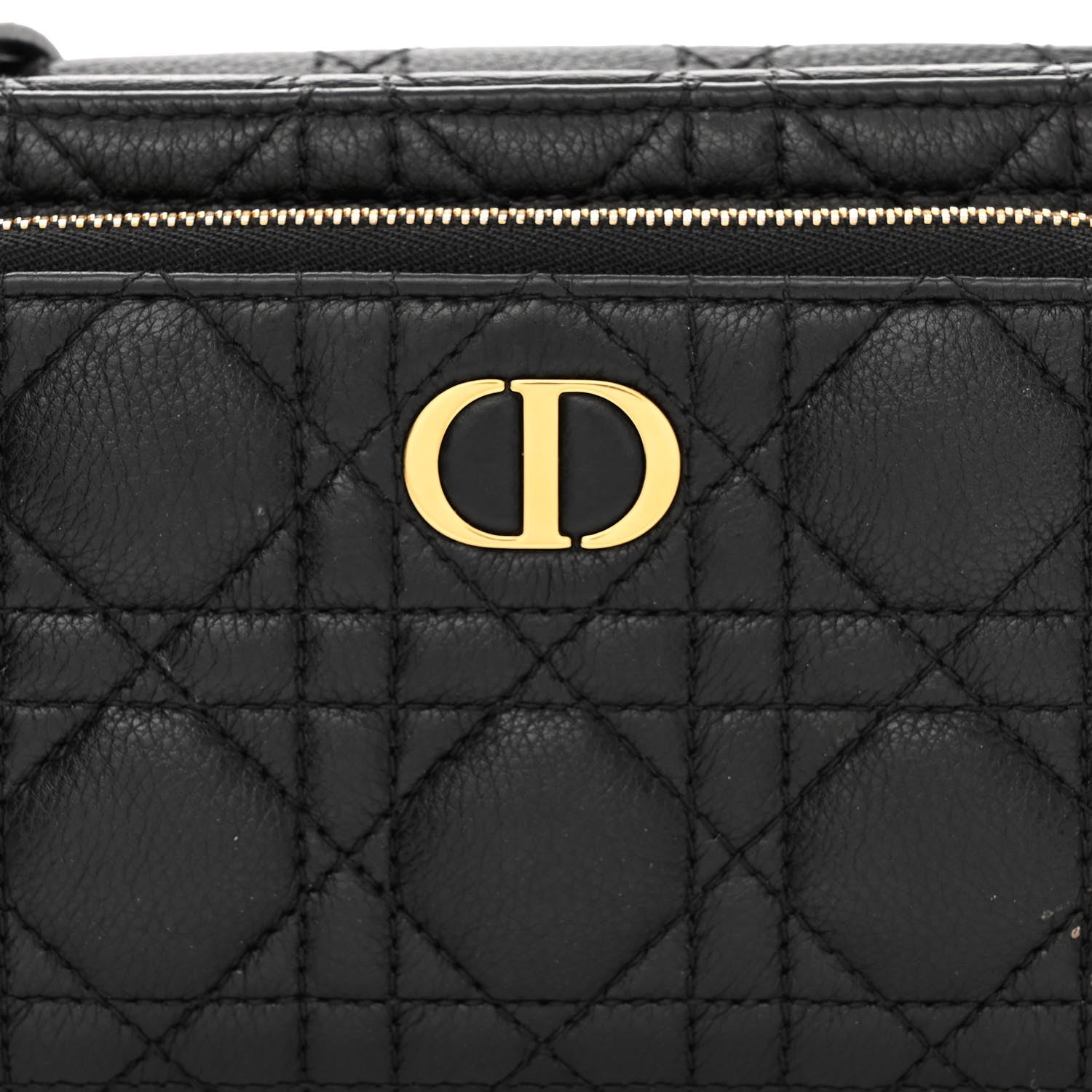 Christian Dior Supple Calfskin Caro Double Pouch Black 10 of 14
