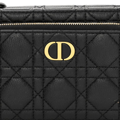 Christian Dior Supple Calfskin Caro Double Pouch Black 10 of 14