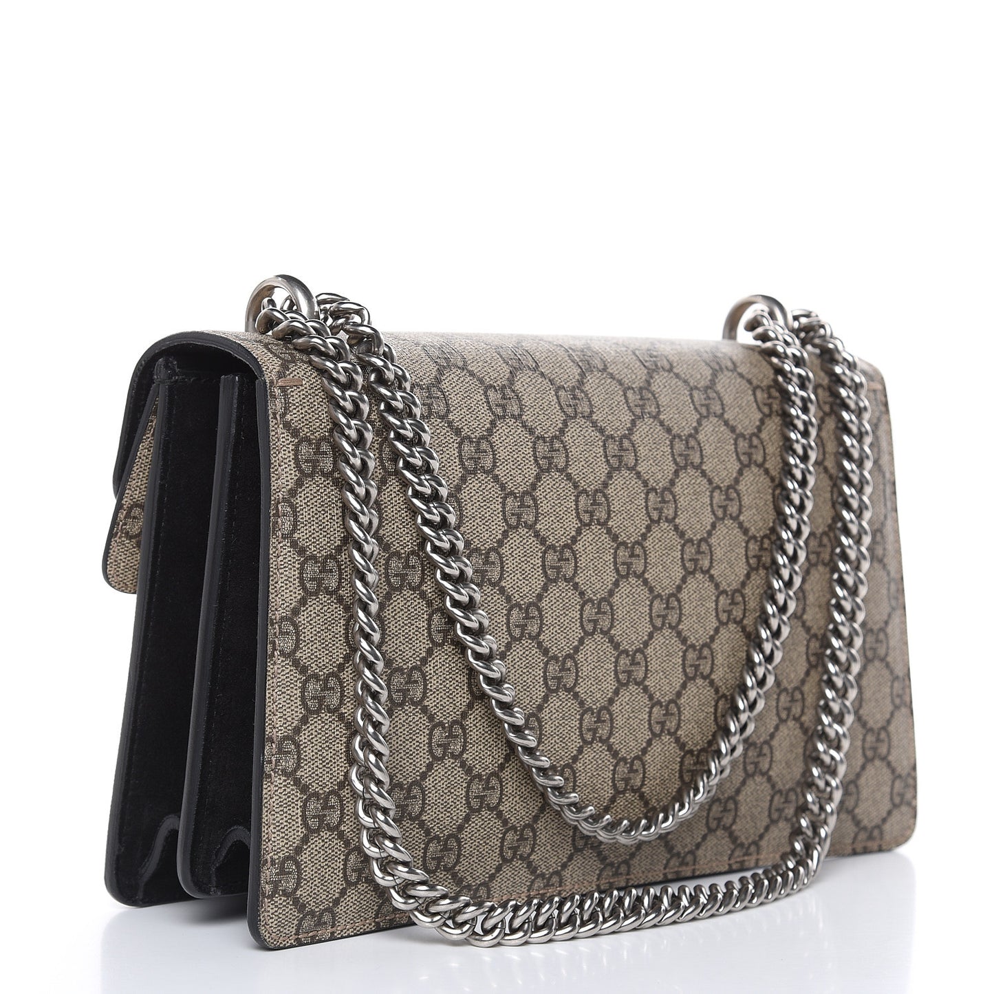 GG Supreme Monogram Small Dionysus Shoulder Bag Black