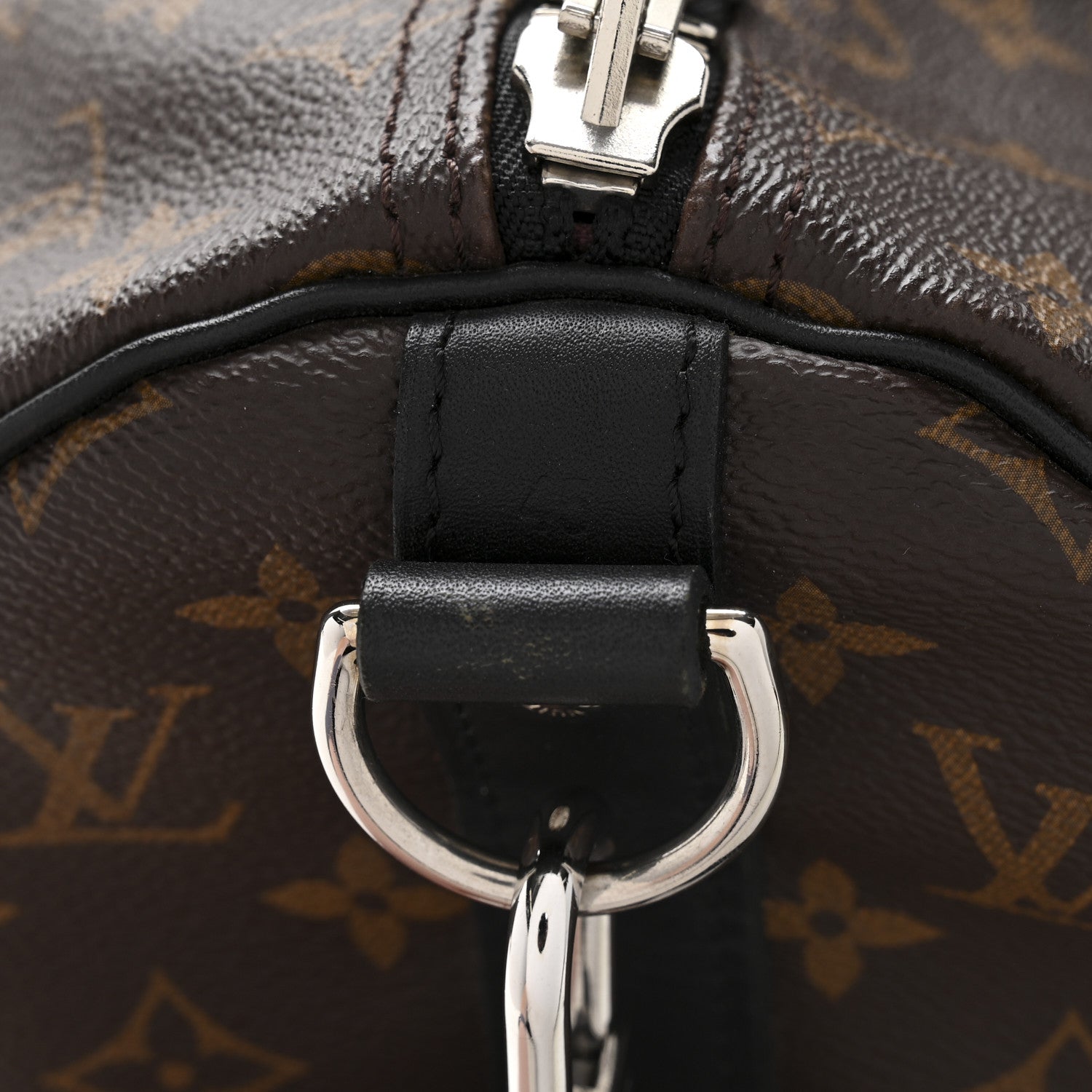 Louis Vuitton Monogram Macassar Keepall Bandouliere 45 6 of 14