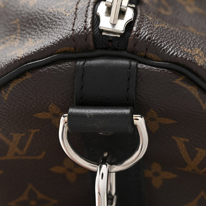 Louis Vuitton Monogram Macassar Keepall Bandouliere 45 6 of 14