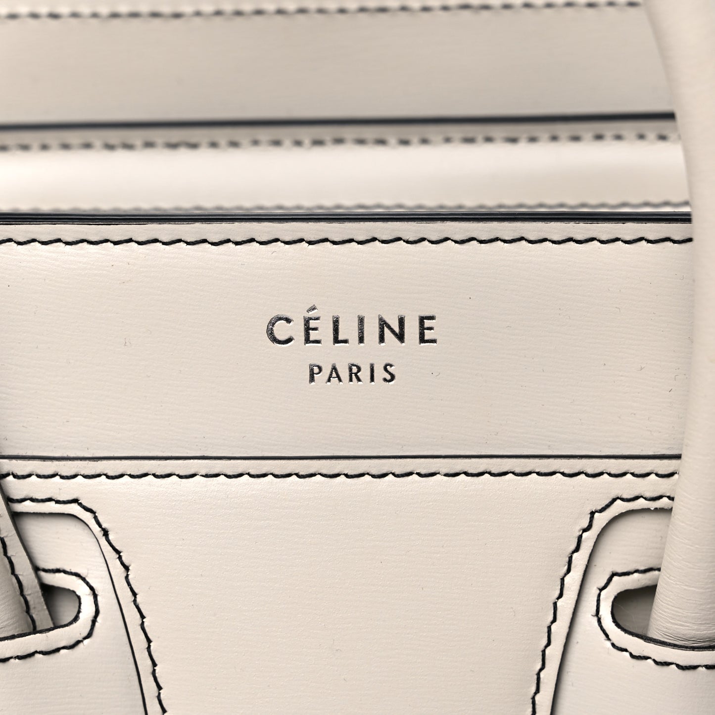 Satin Calfskin Nano Debossed Luggage White
