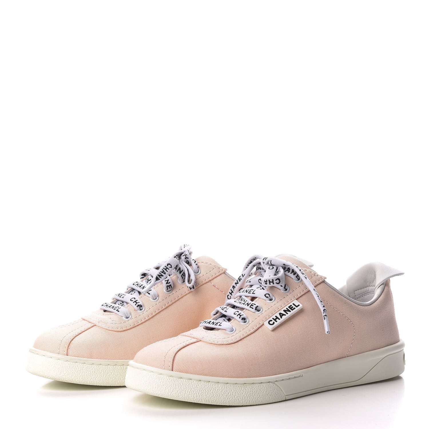 Chanel Canvas Womens Sneakers 36.5 Light Pink 2 of 8