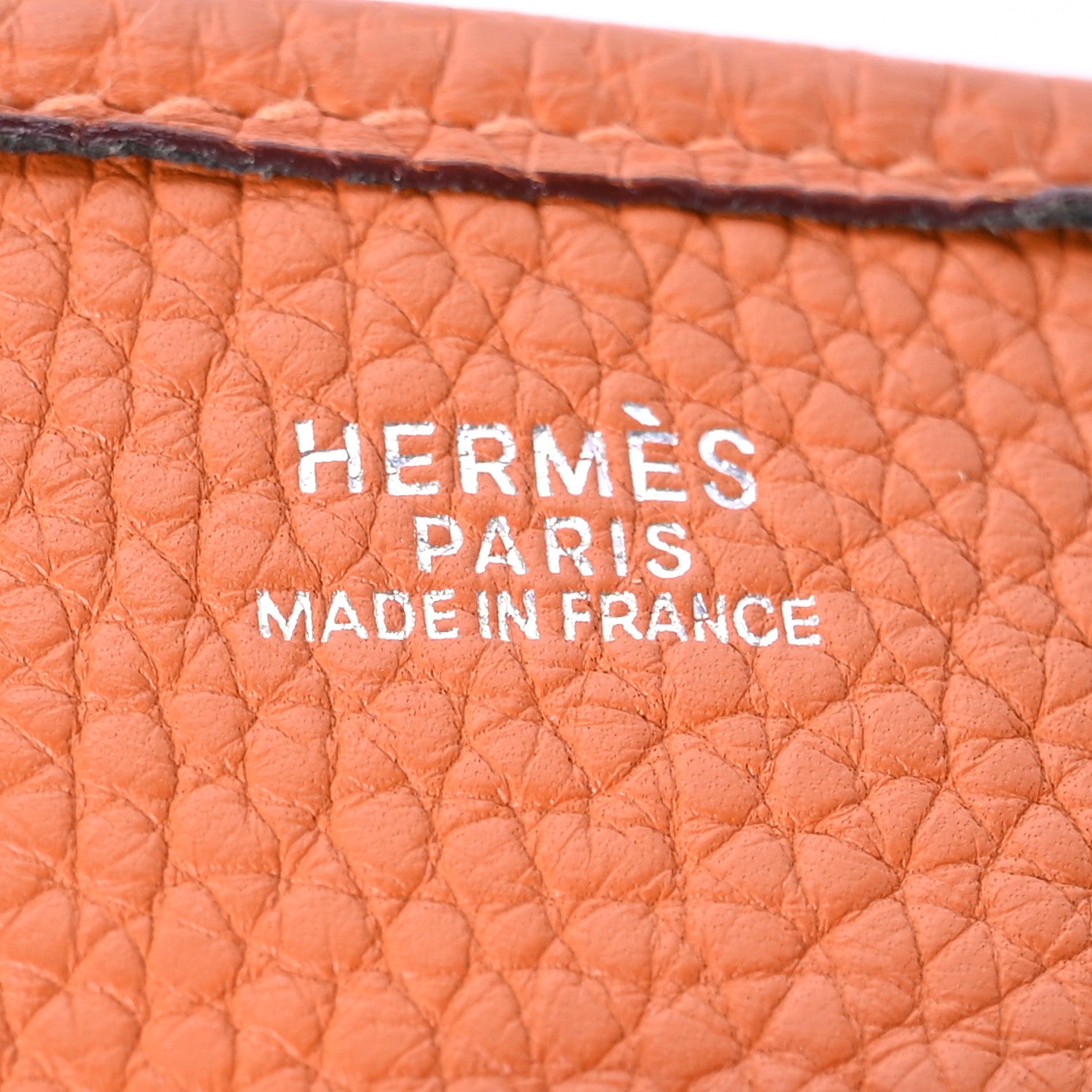 Hermes Taurillon Clemence Evelyne II PM Orange 7 of 13