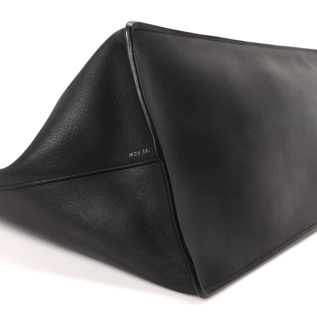 The Row Polished Saddle Calfskin Idaho Top Handle Black 8 of 9