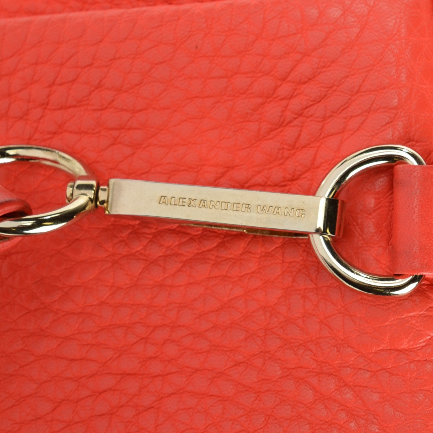 Alexander Wang Pebbled Lambskin Rockie Tang Pale Gold Hardware 9 of 9