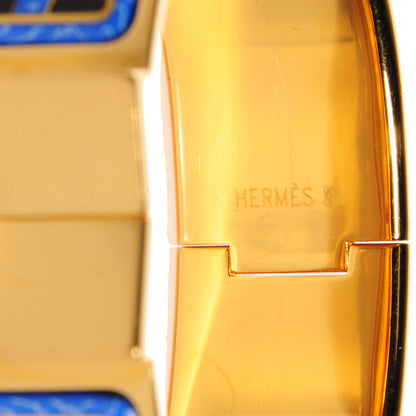 Hermes Enamel Printed Clic Clac Wide Bracelet GM 5 of 6