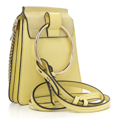 Chloe Suede Calfskin Mini Faye Bracelet Bag Lemonade 3 of 12