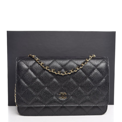Chanel Caviar Quilted Wallet On Chain WOC Black 8 of 8