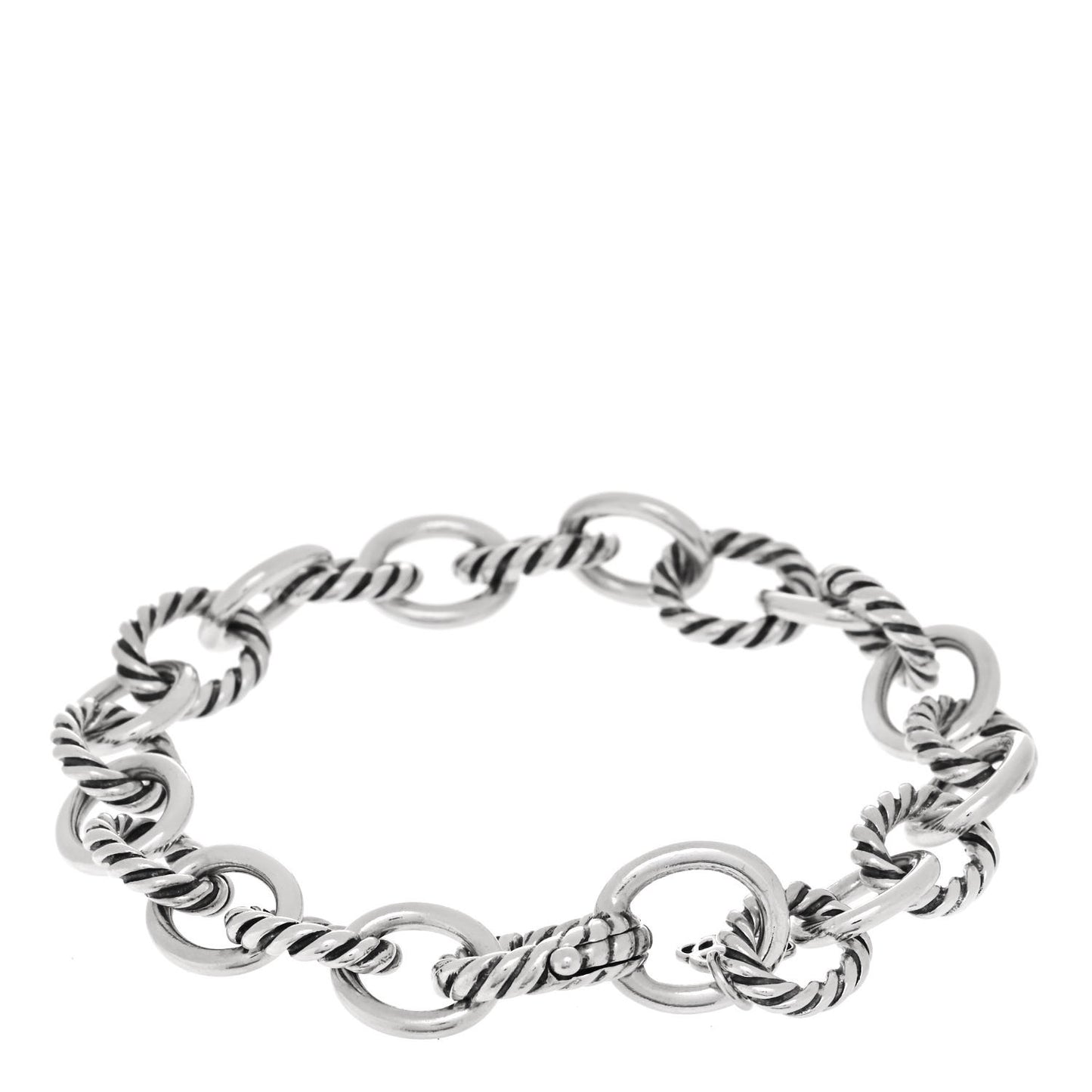 Sterling Silver 10mm Medium Oval Link Bracelet