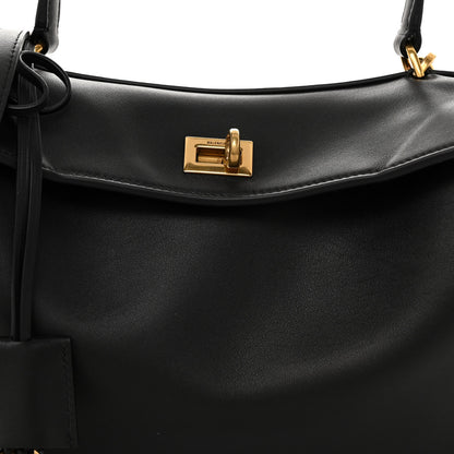 Balenciaga Natural Smooth Calfskin Small Rodeo Top Handle Handbag Black 7 of 10