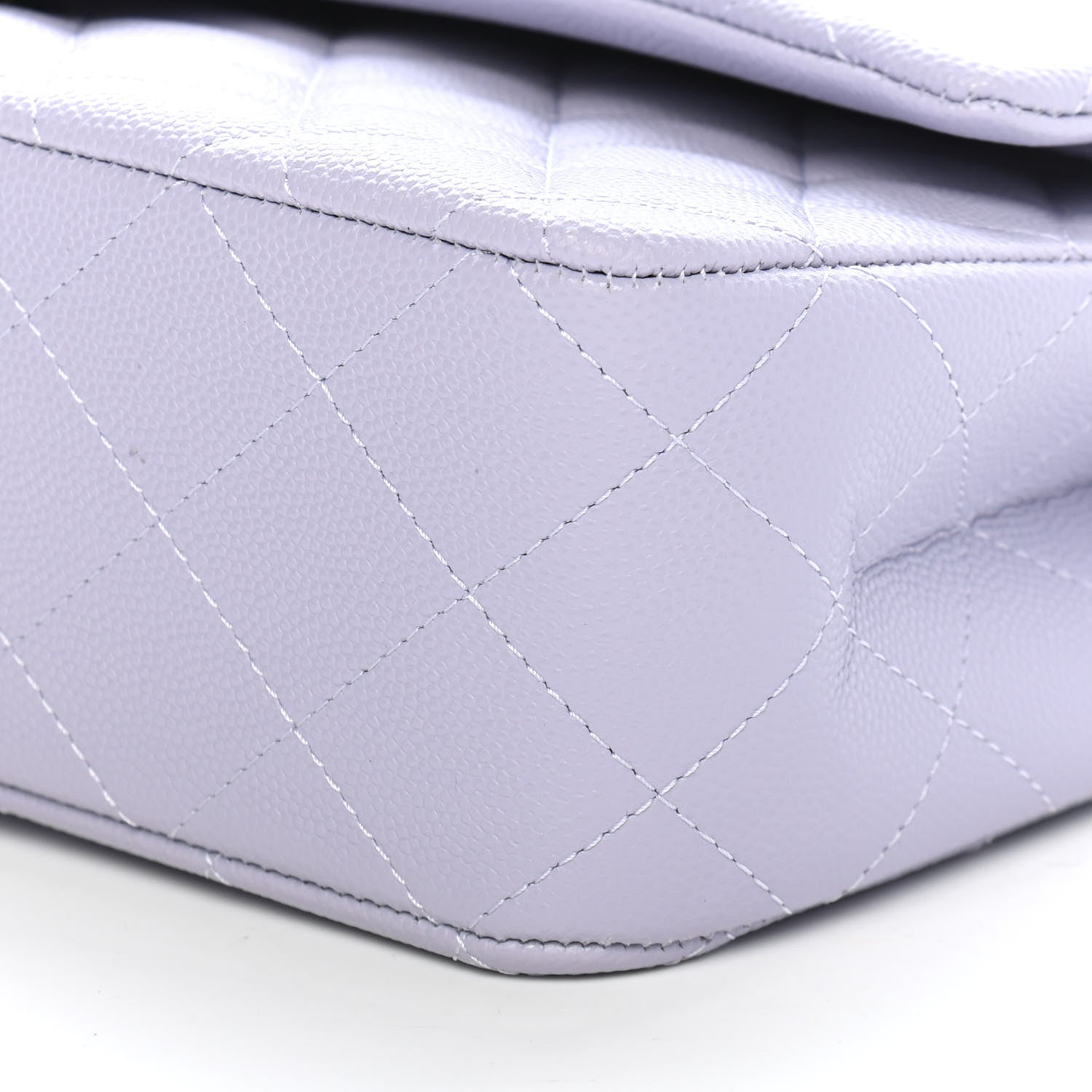 Chanel Caviar Quilted Medium Double Flap Light Purple 9 of 9
