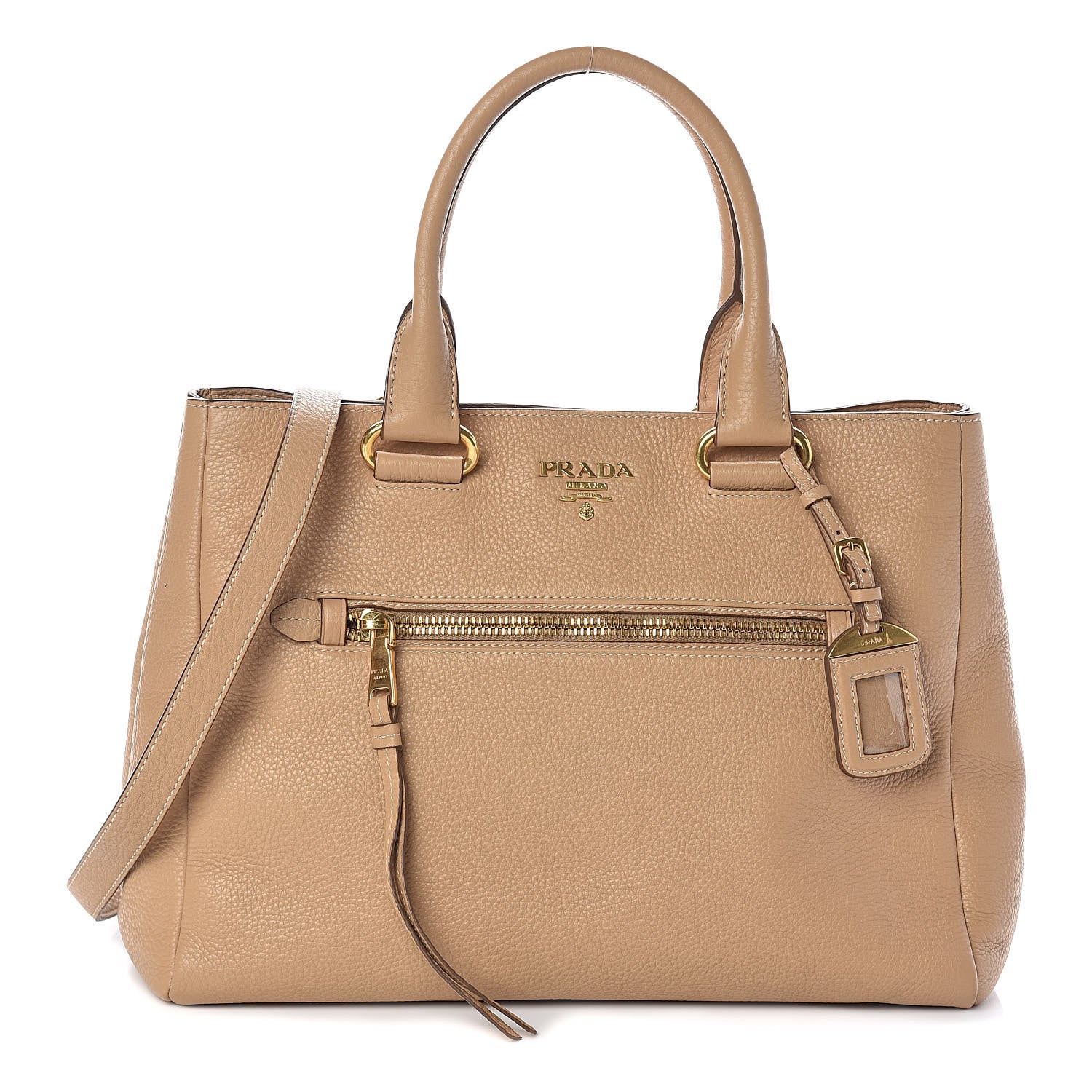 Prada Vitello Phenix Shopping Bag Sabbia 1 of 9
