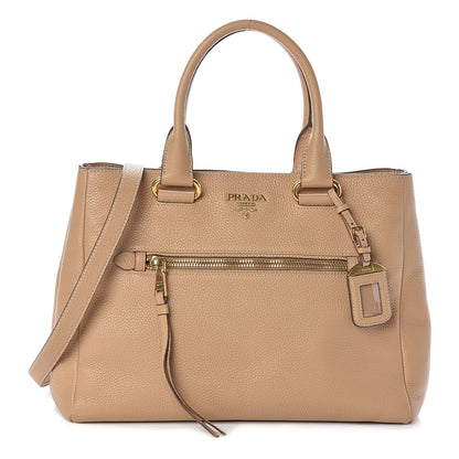 Prada Vitello Phenix Shopping Bag Sabbia 1 of 9