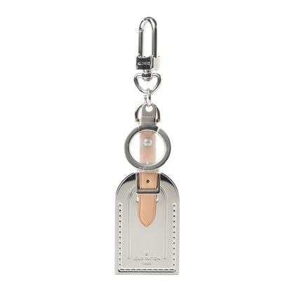 Louis Vuitton Metal Luggage Tag Key Holder Silver 1 of 3