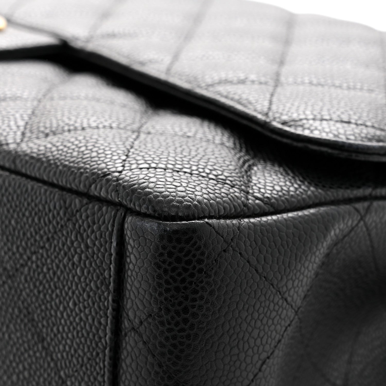Chanel Caviar Quilted Maxi Double Flap Black 11 of 12