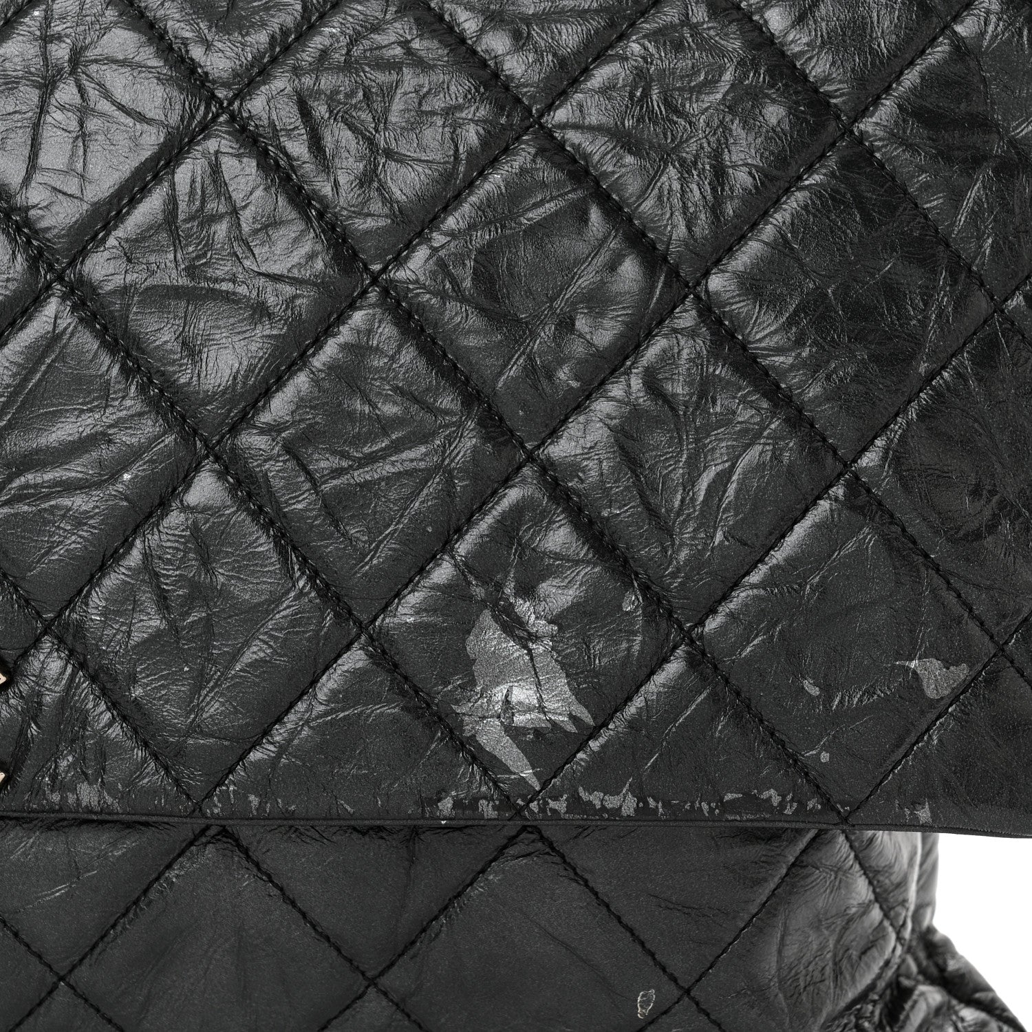 Chanel Metallic Crumpled Calfskin Big Bang Large Flap Bag Black 11 of 15