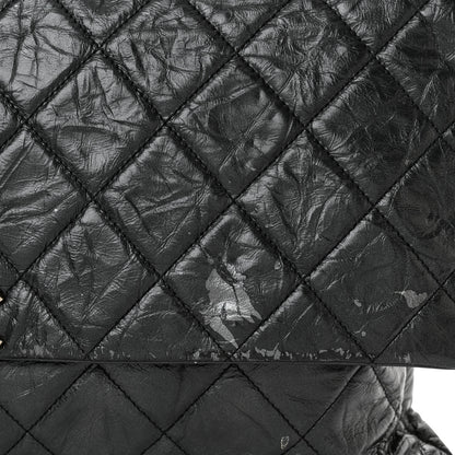 Chanel Metallic Crumpled Calfskin Big Bang Large Flap Bag Black 11 of 15