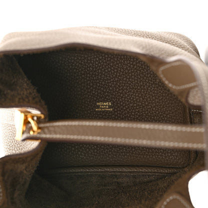 Hermes Taurillon Clemence Picotin Lock 18 PM Etoupe 5 of 11