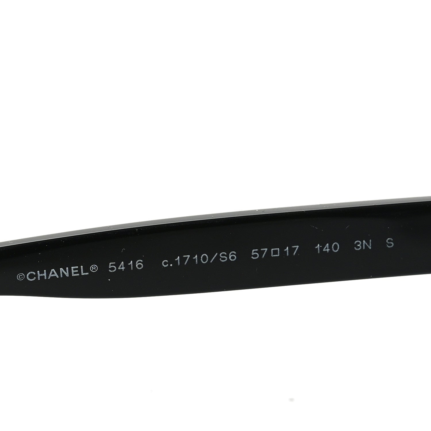 Chanel Acetate Oval Sunglasses 5416 Black Green 6 of 7