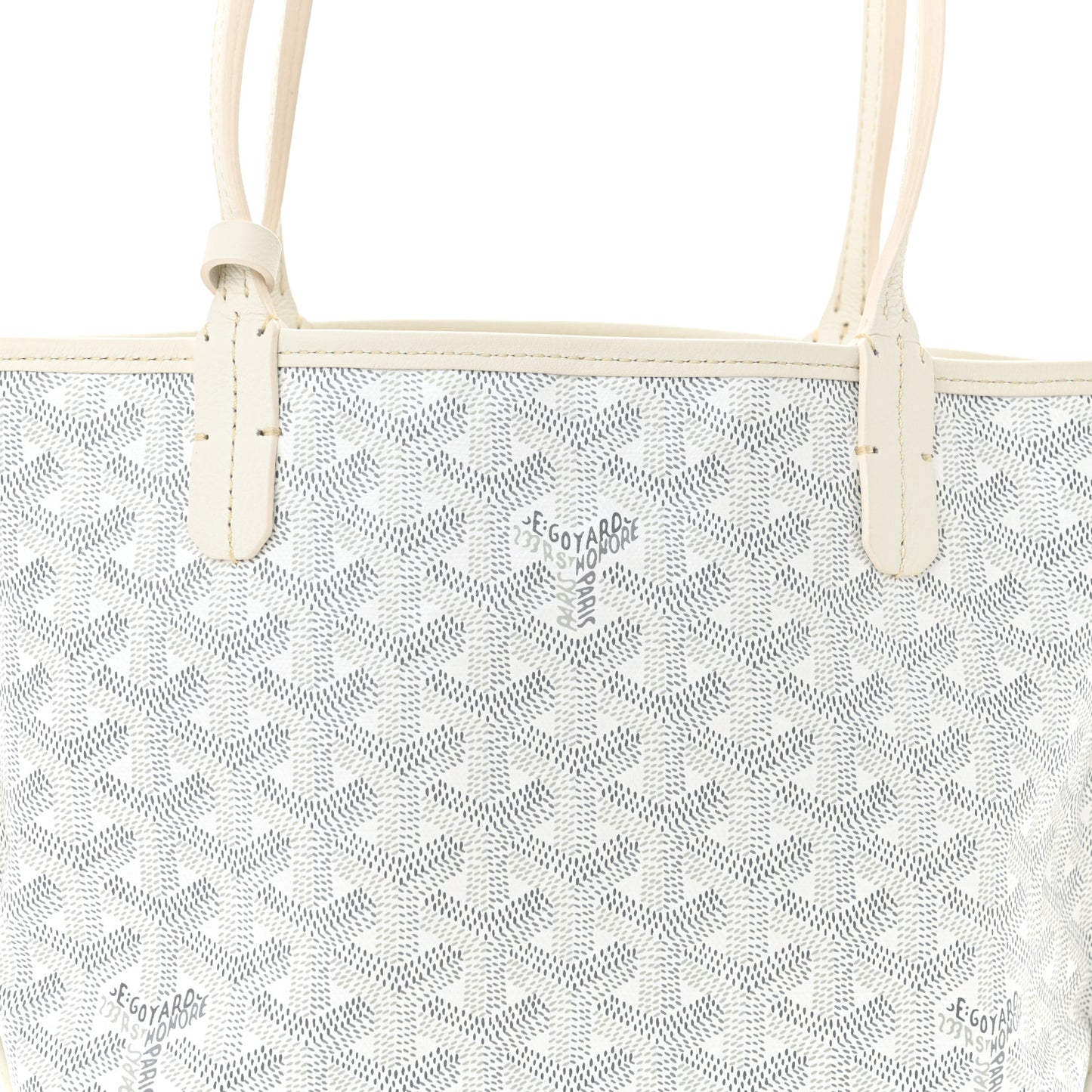 Goyardine Reversible Mini Anjou White