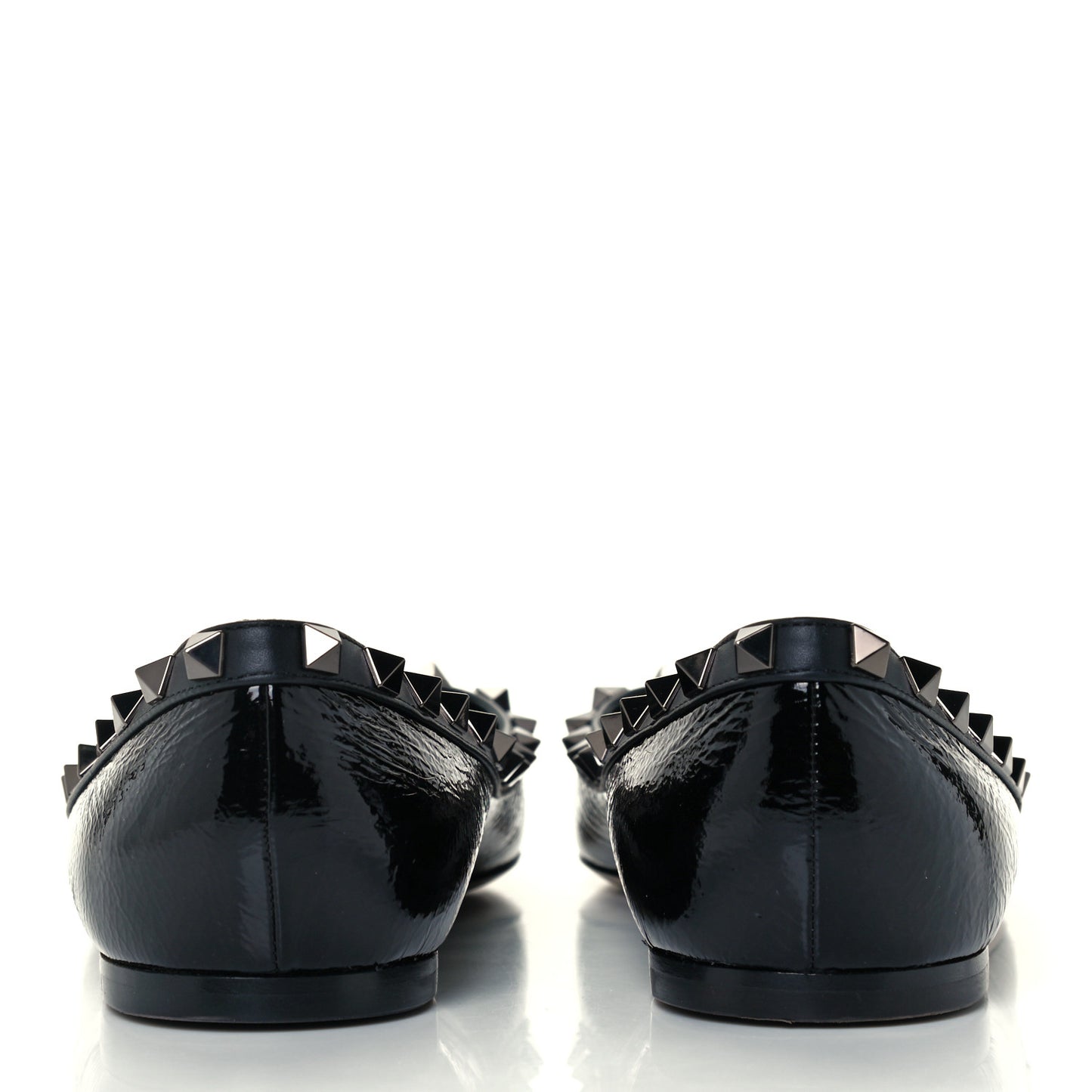 Patent Rockstud Ballerina Flats 40.5 Black