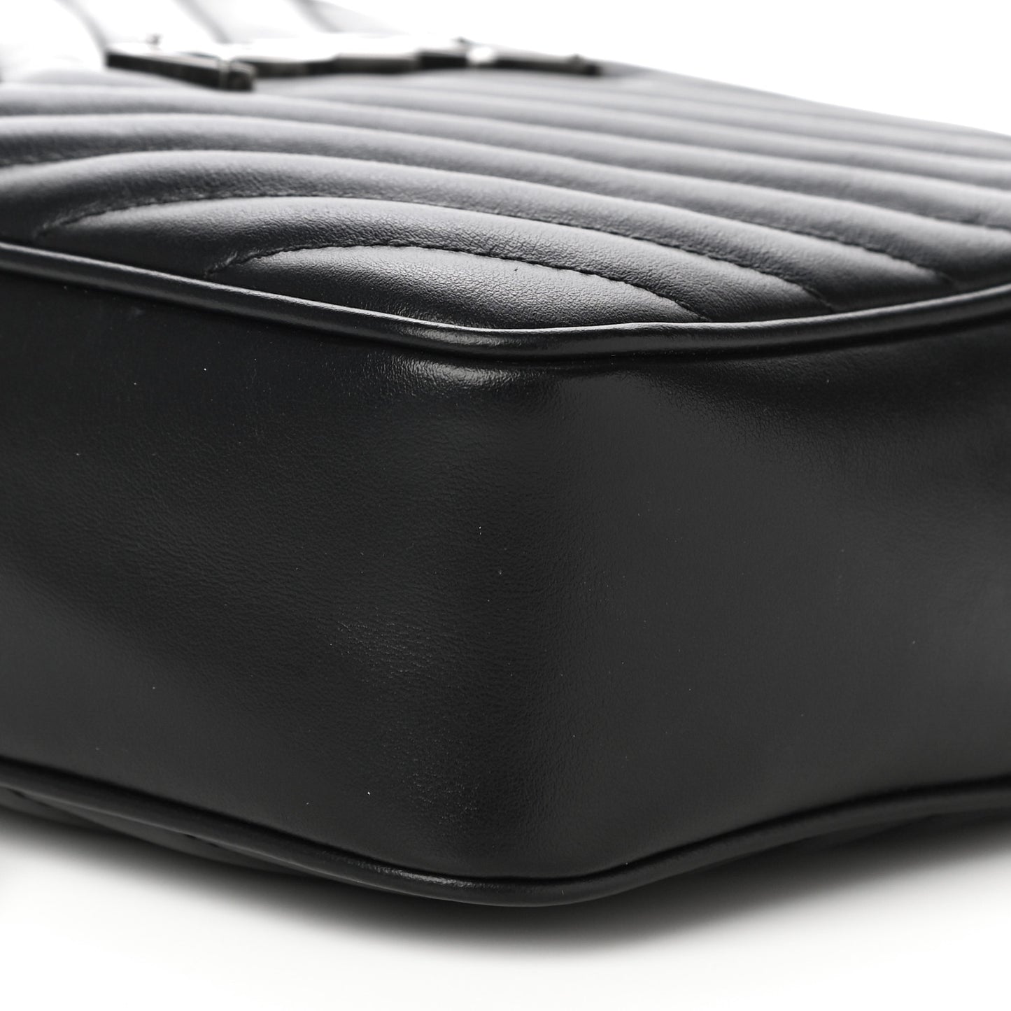 Calfskin Matelasse Monogram Lou Camera Bag Black
