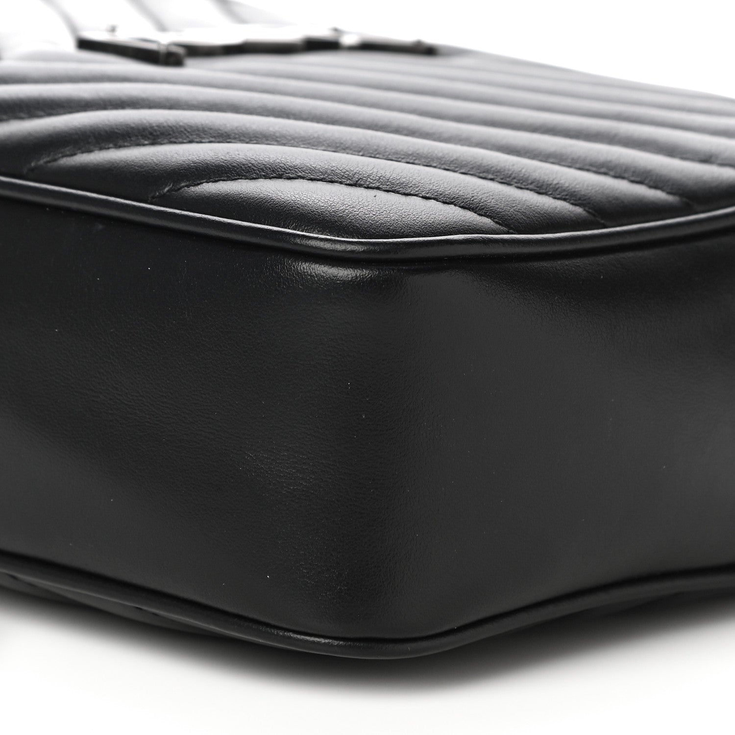 Saint Laurent Calfskin Matelasse Monogram Lou Camera Bag Black 9 of 9