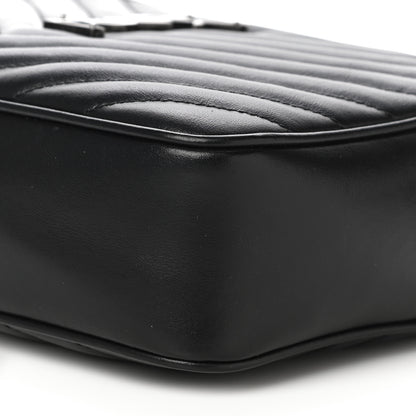 Saint Laurent Calfskin Matelasse Monogram Lou Camera Bag Black 9 of 9