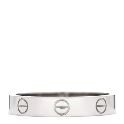 Cartier 18K White Gold 3.5mm LOVE Wedding Band Ring 57 8 1 of 5