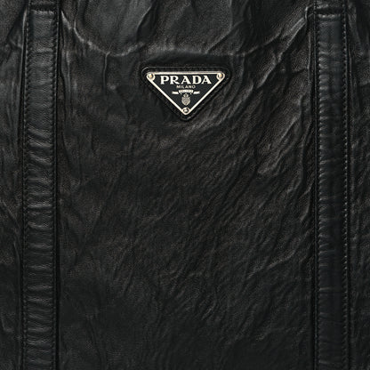Prada Nappa Antique Tote Black 7 of 11