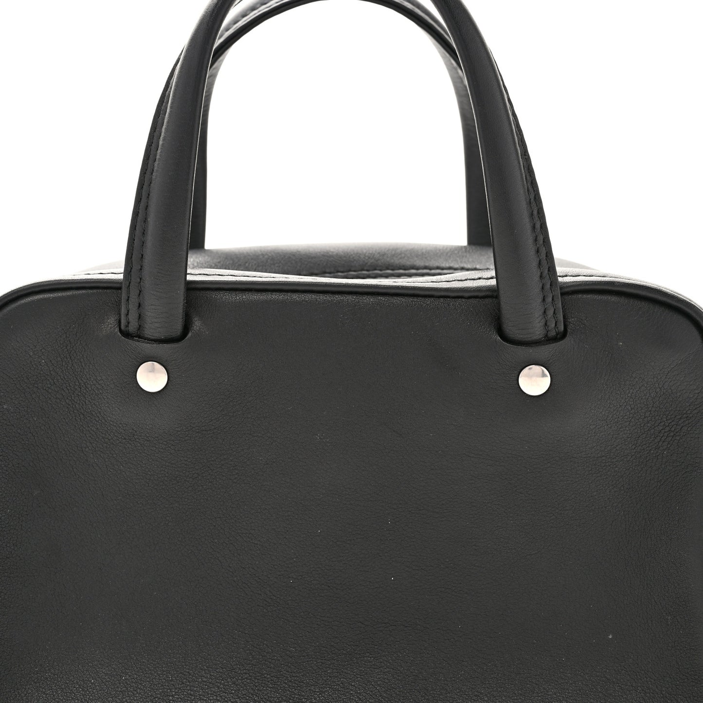 Shiny Day Calfskin XS Triangle Square Bag Black