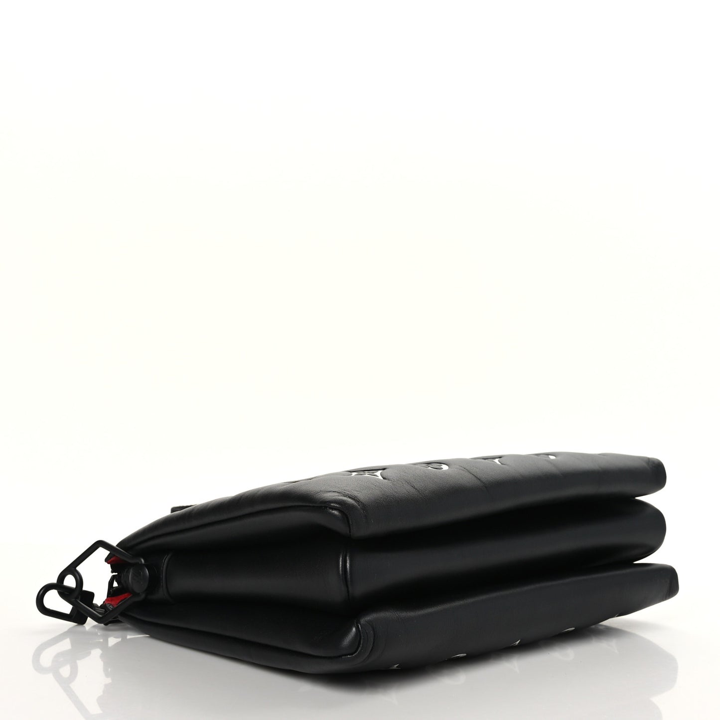 Lambskin Embossed Monogram Coussin PM Black White
