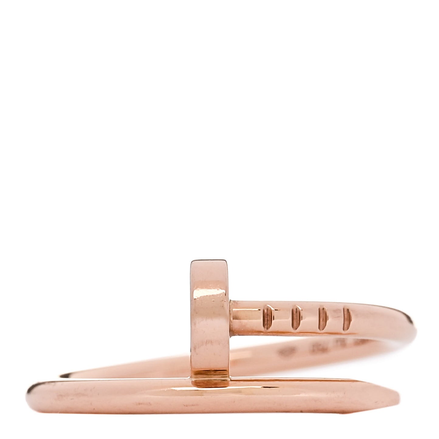 18K Pink Gold Small Juste Un Clou Ring 50 5.25