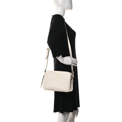 Prada Vitello Phenix Camera Bag White 2 of 9