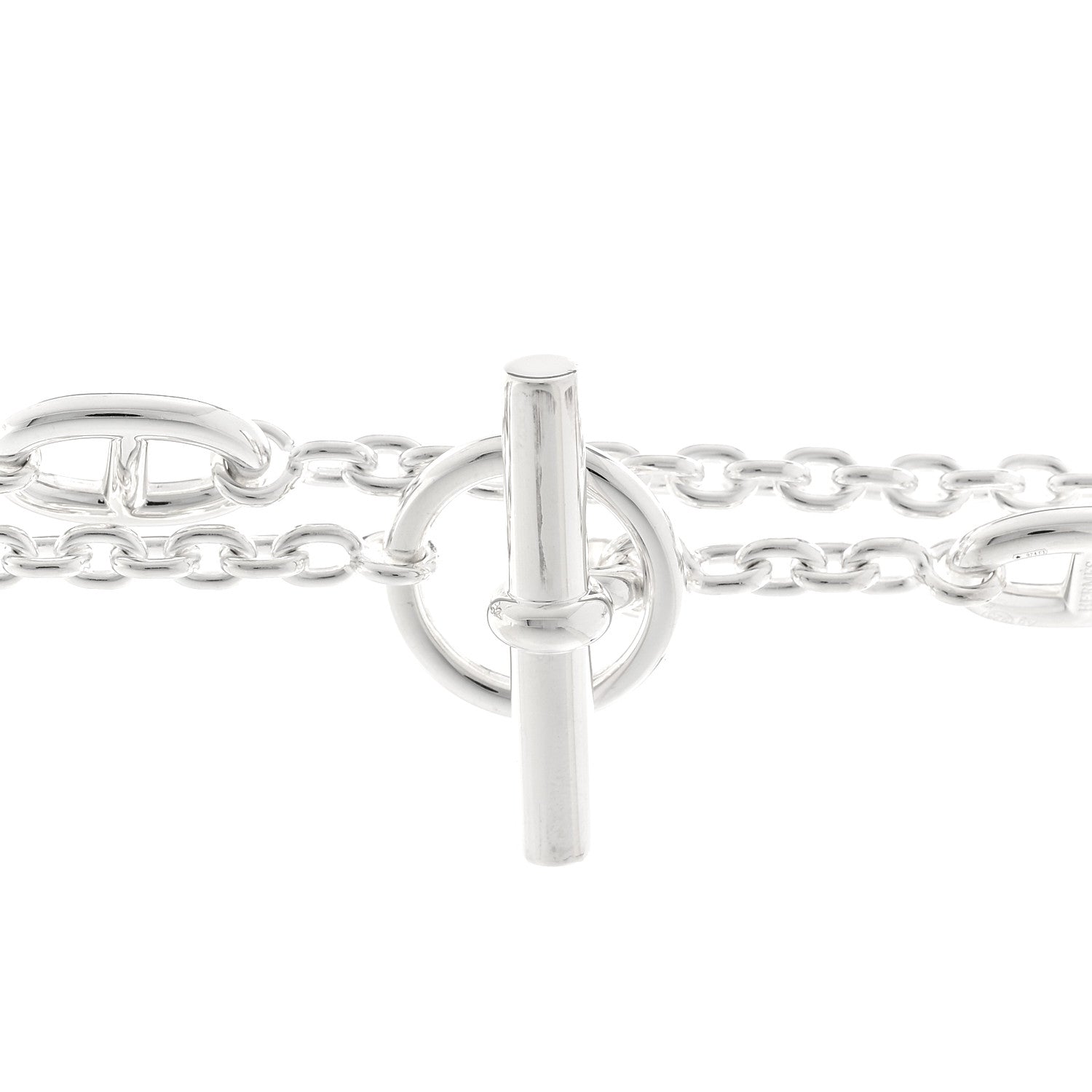 Hermes Sterling Silver Farandole Necklace 160 4 of 6