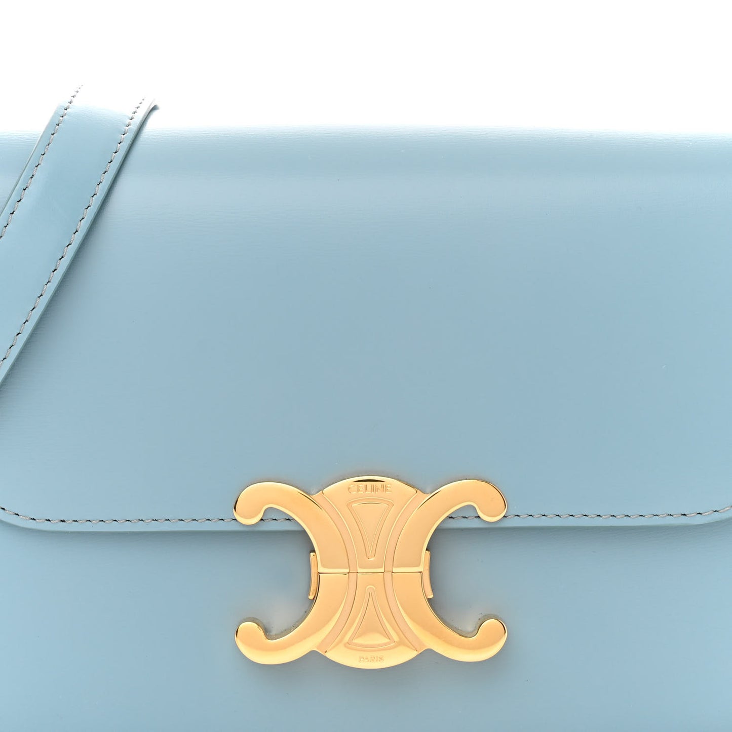 Shiny Calfskin Teen Triomphe California Blue