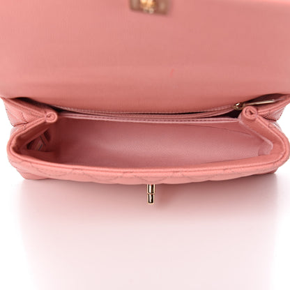 Chanel Caviar Quilted Mini Coco Handle Flap Pink 5 of 13
