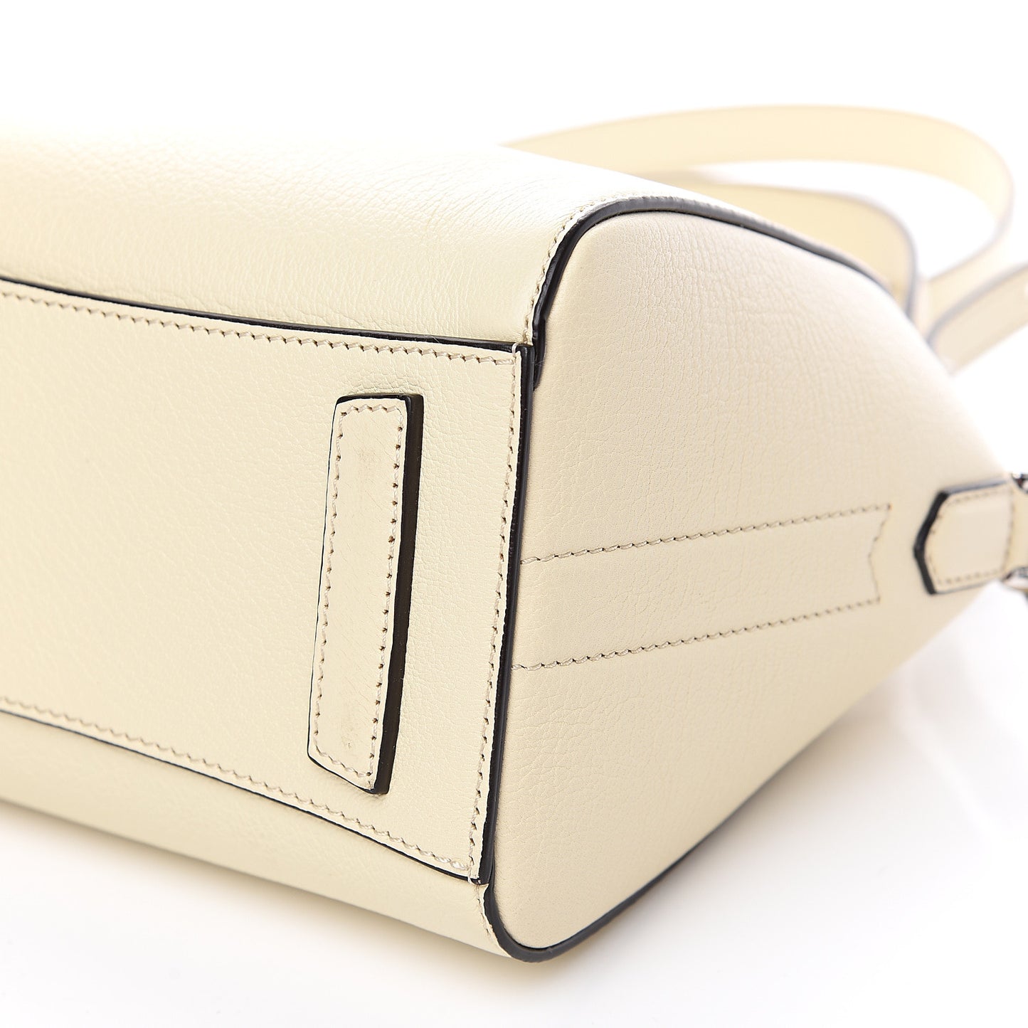 Sugar Goatskin Mini Antigona Off White