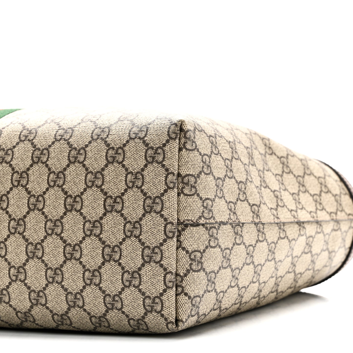 GG Supreme Monogram Medium Ophidia Shopping Tote Brown
