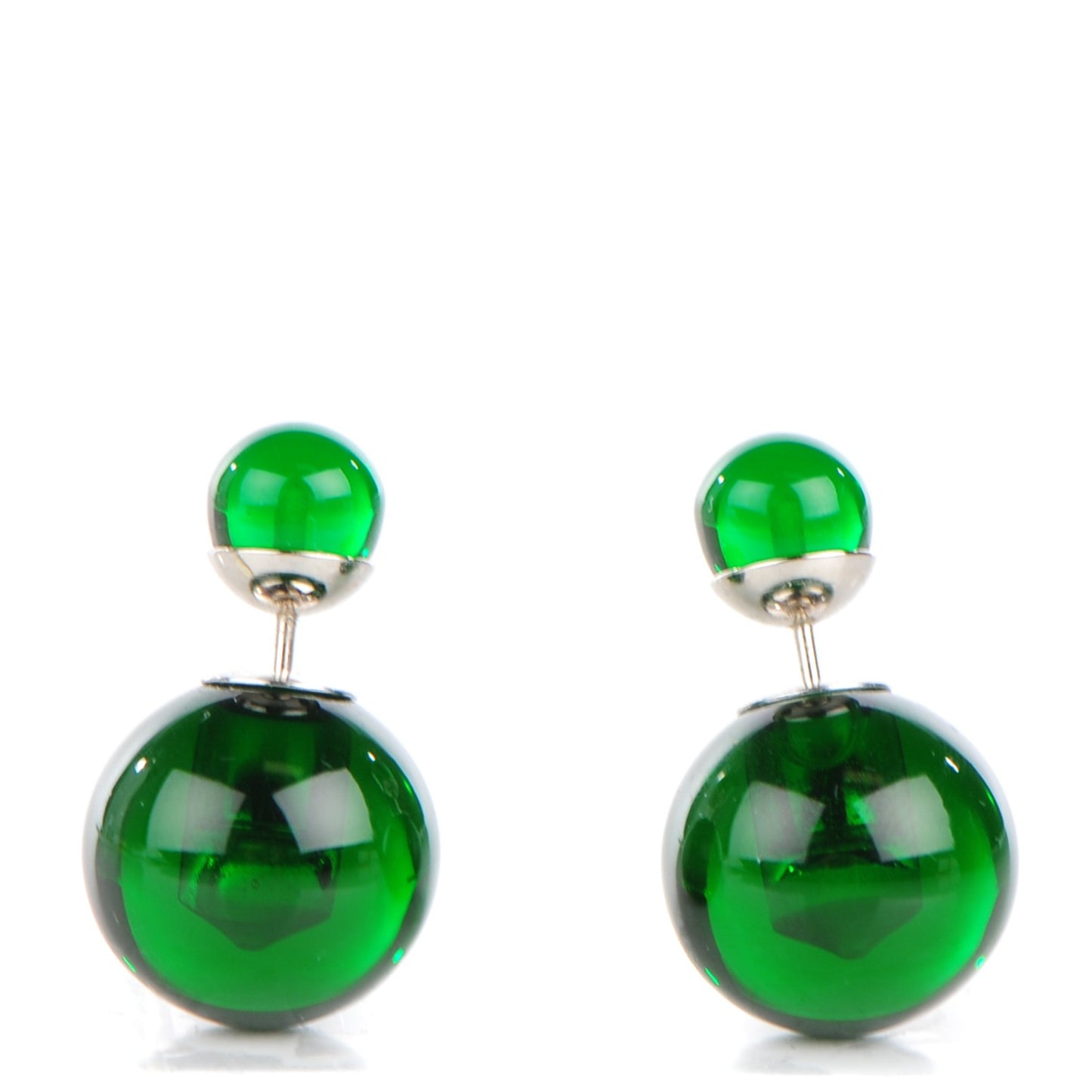 Mise En Dior Tribal Earrings Green
