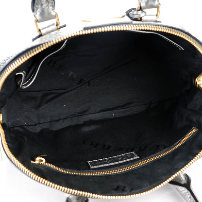 Burberry Heritage Grain Small Orchard Bowling Bag Silver 5 of 10