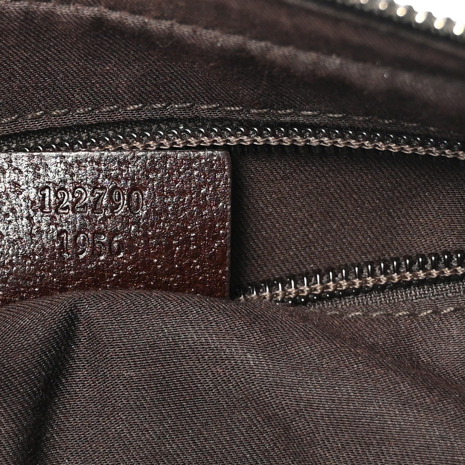 Gucci Monogram Medium Half Moon Hobo Dark Brown 7 of 11