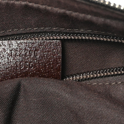 Gucci Monogram Medium Half Moon Hobo Dark Brown 7 of 11